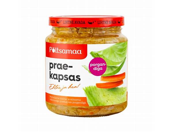 Praekapsas porgandiga food facts