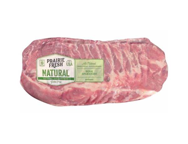 Prairie  fresh natural spare pork ribs food facts