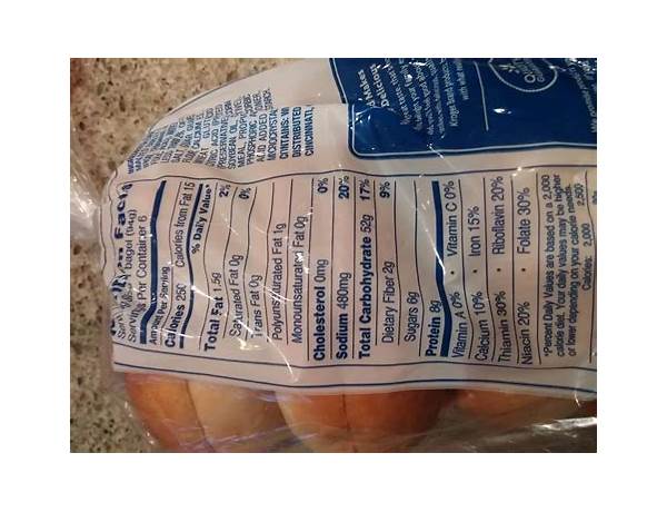 Pre slice plain bagel ingredients