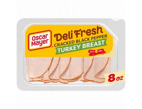 Pre-sliced pepper turkey breast ingredients