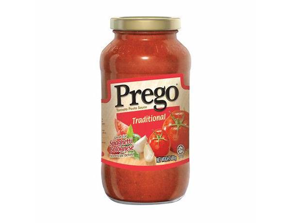 Prego traditional 680g food facts