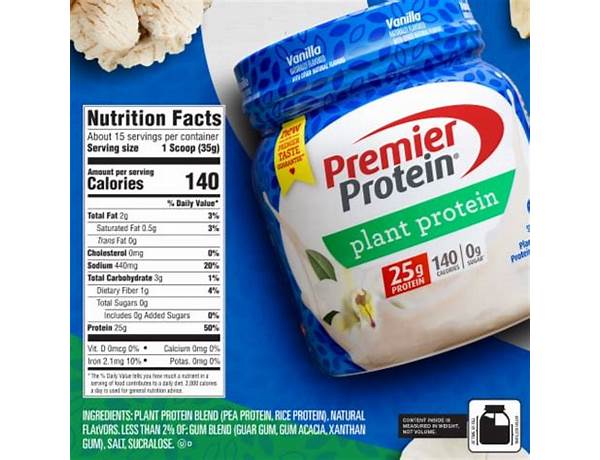 Premier protein whey protein powder nutrition facts