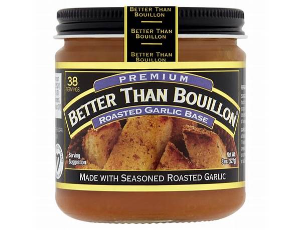 Premium better than bouillon roasted garlic bass food facts