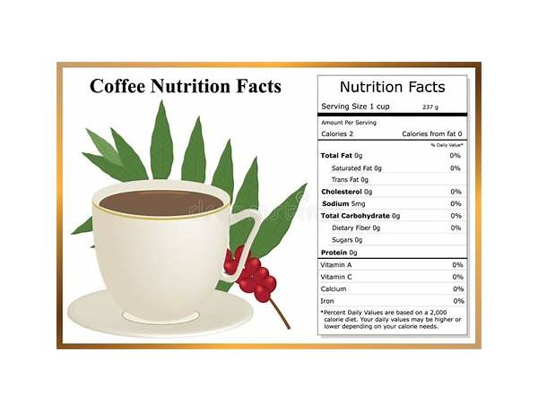 Premium coffee grano nutrition facts