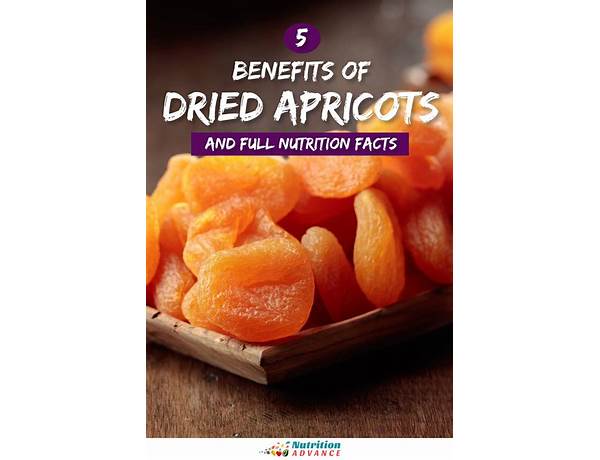 Premium dried apricots food facts