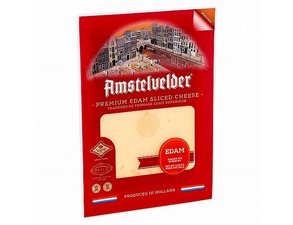 Premium edam sliced cheese ingredients