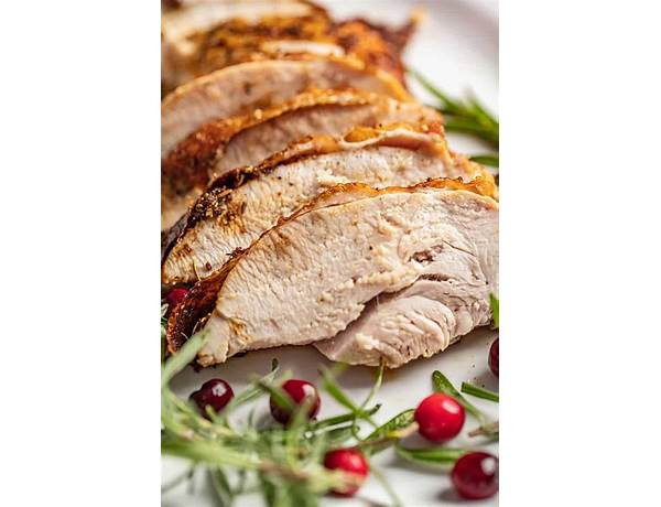 Premium oven roasted turkey breast & white turkey cured food facts