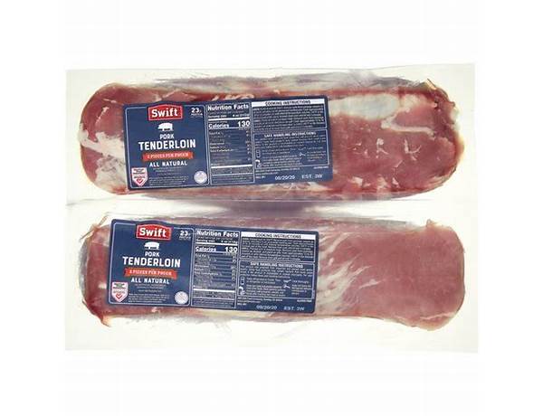 Premium pork tenderloin food facts