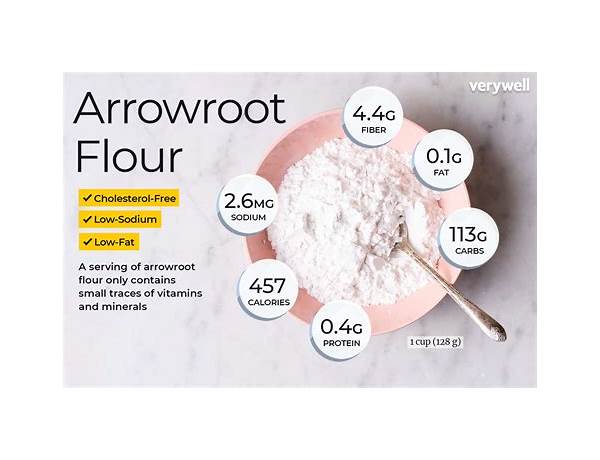 Premium quality arrowroot starch/flour food facts