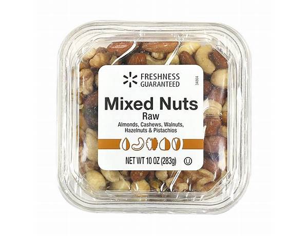 Premium raw nut mix food facts