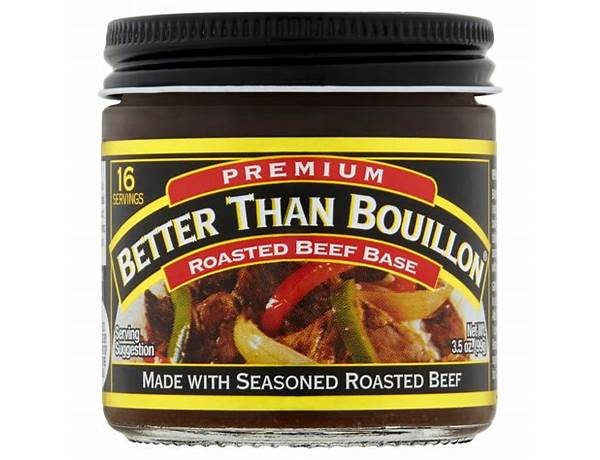 Premium roasted beef base ingredients