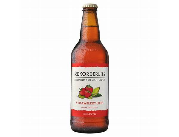 Premium swedish cider strawberry-lime nutrition facts