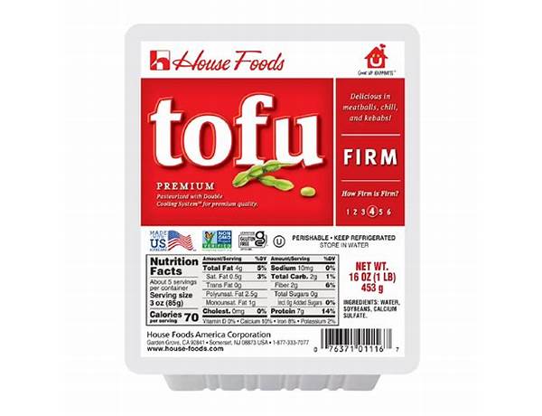 Premium tofu food facts