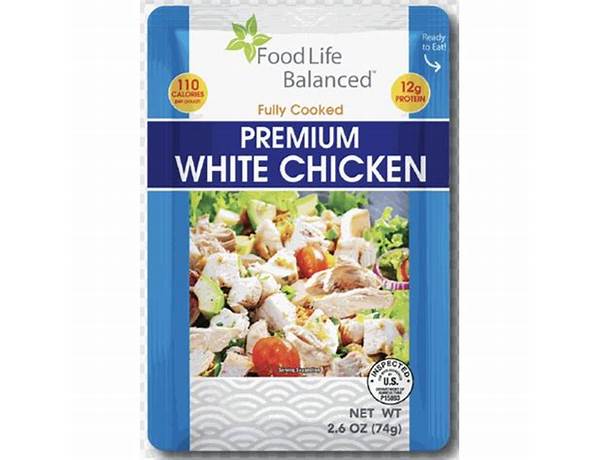 Premium white chicken food facts