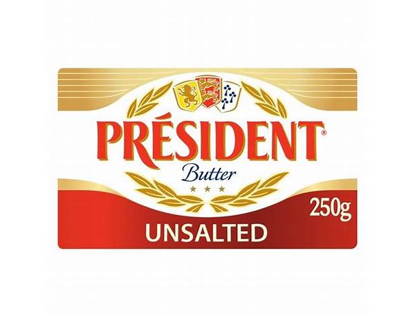 President, butter, unsalted ingredients