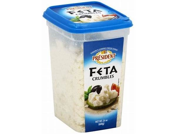 President, feta crumbles nutrition facts