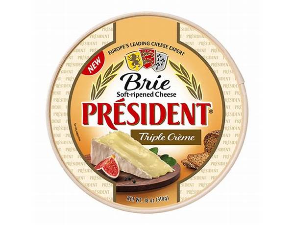 President brie triple creme food facts