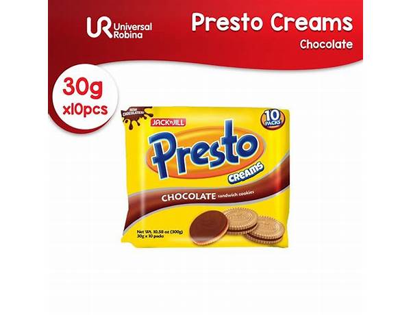 Presto choco ingredients