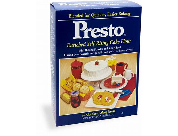 Presto enriched self-rising cake flour food facts