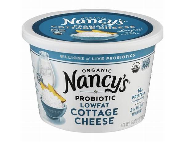 Priobiotic lowfat cottage cheese ingredients