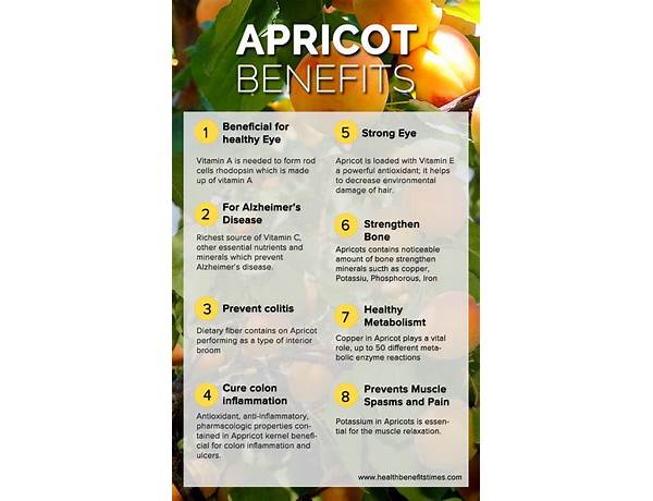 Probiotic apricot food facts