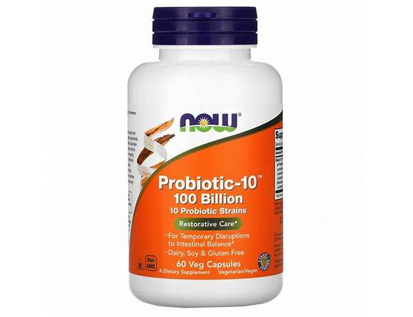 Probiotics 100 billion nutrition facts