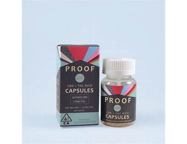 Proof 20:1 cbd capsules nutrition facts