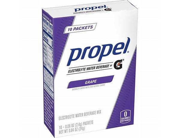 Propel powder packets grape with electrolytes nutrition facts