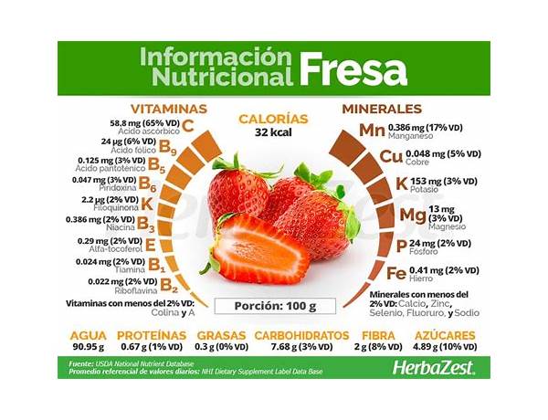 Proteína fresa food facts