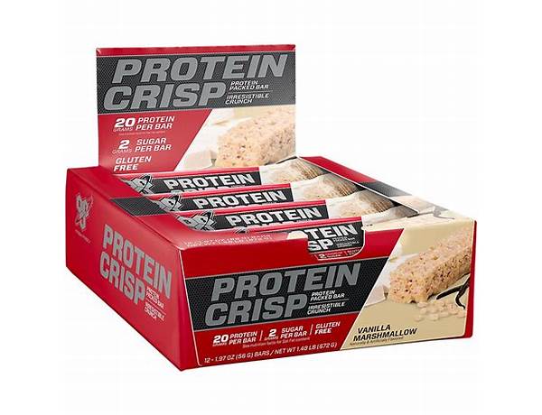 Protein crisp bar food facts