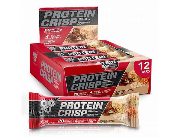 Protein crisp bar ingredients