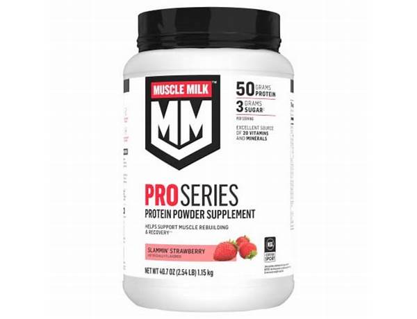 Protein powder (pro series, strawberry) food facts