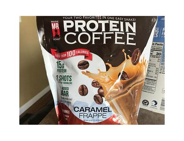 Protein powder vegan caramel frappe food facts