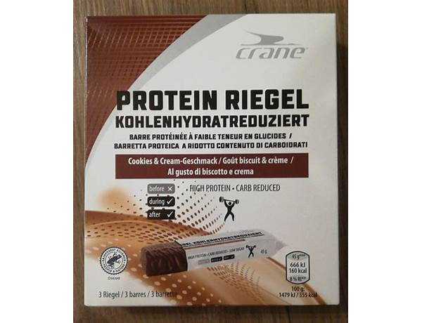 Protein riegel  kohlenhydratreduziert food facts