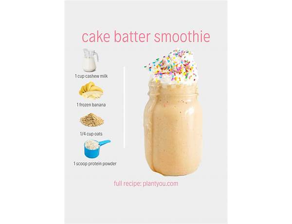 Protein smoothies birthday cake - food facts