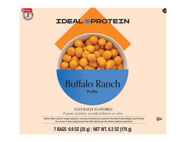 Protein snacks, buffalo ranch ingredients