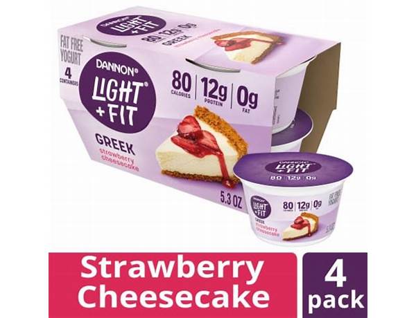Protein strawberry cheesecake yougurt food facts