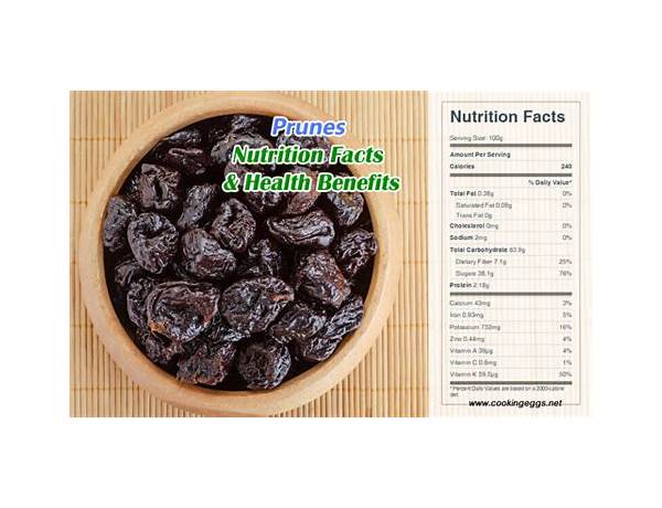 Prunes food facts