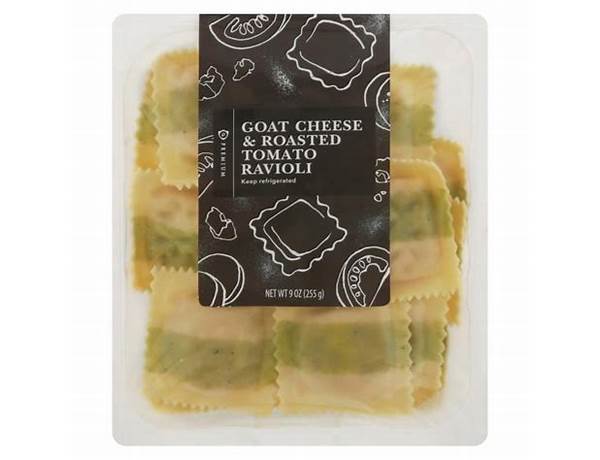 Publix premium goat cheese & roasted tomato ravioli food facts