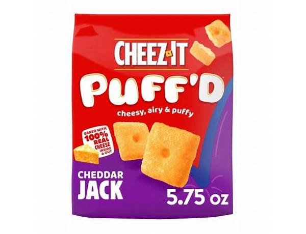 Puff'd cheddar jack food facts