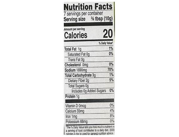 Pula konson nutrition facts