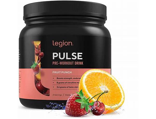 Pulse pre-workout drink ingredients