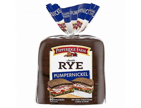 Pumpernickel bread, dark pump food facts