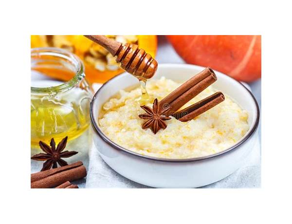 Pumpkin porridge with honey ingredients