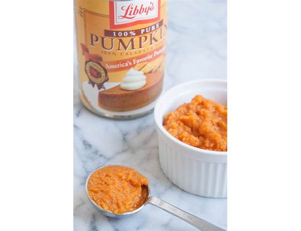 Pumpkin pure ingredients