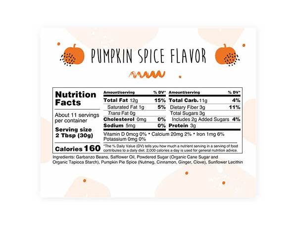 Pumpkin spice haferdrink nutrition facts