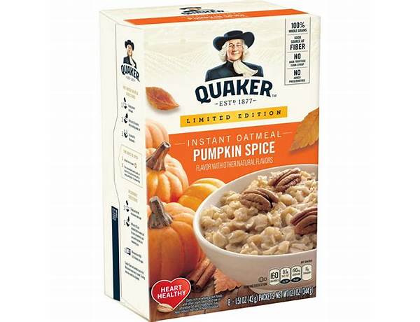Pumpkin spice instant oatmeal ingredients
