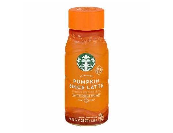 Pumpkin spice latte chilled espresso beverage, pumpkin spice latte ingredients