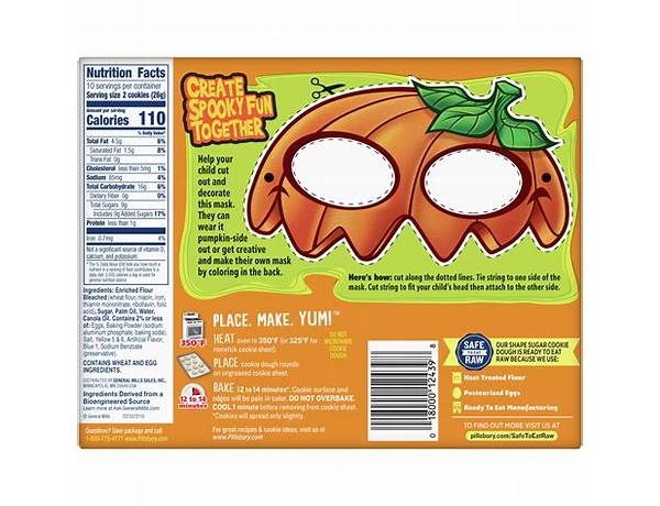 Pumpkin sugar cookies nutrition facts