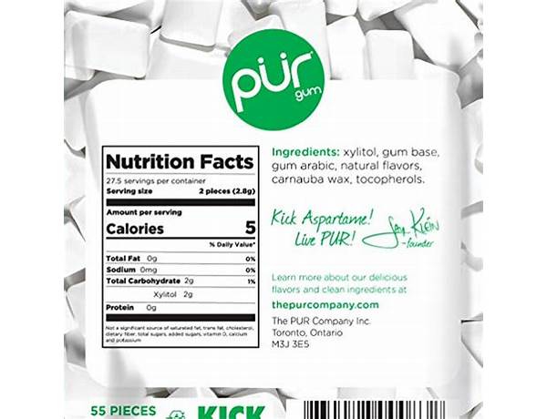 Pur gum ingredients